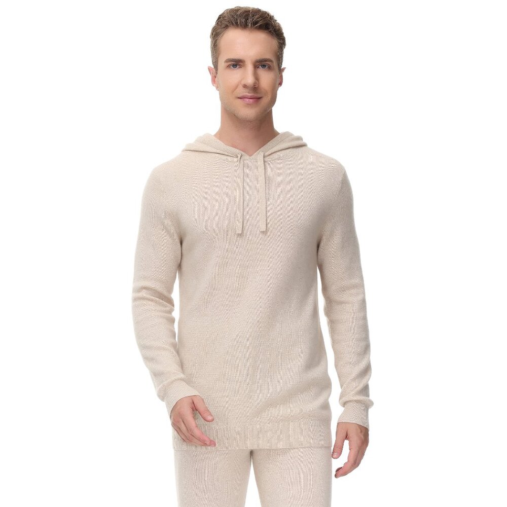 Brand New Men's cashmere hoody top